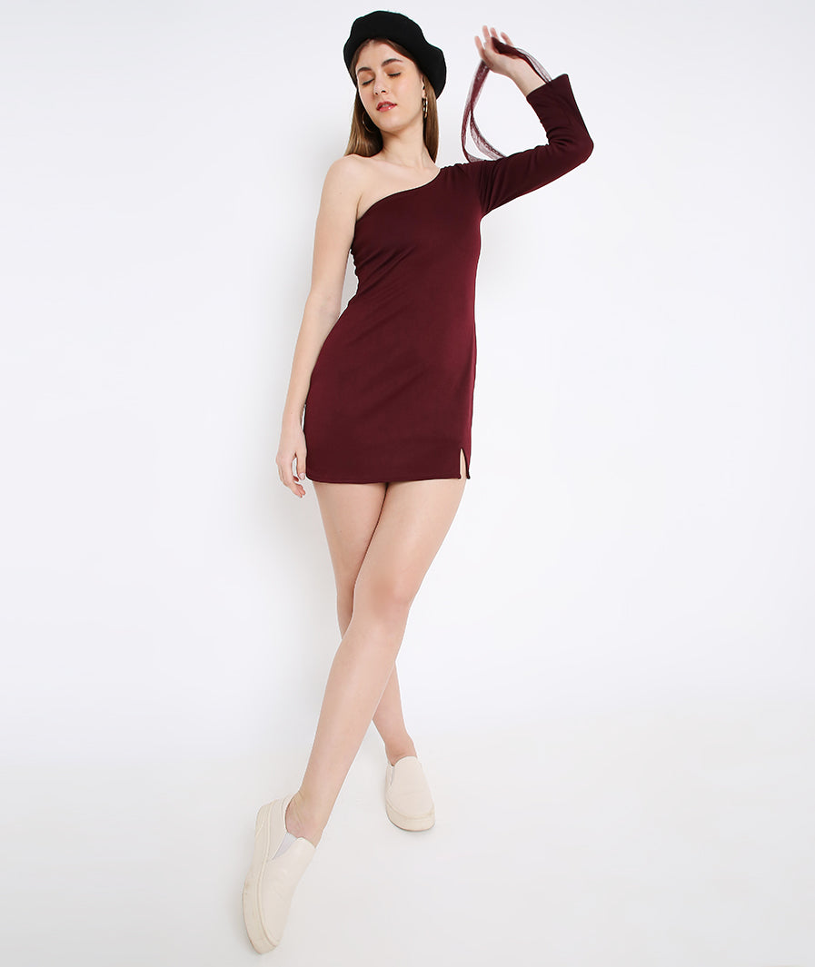 Wine Handana Cocktail Dress